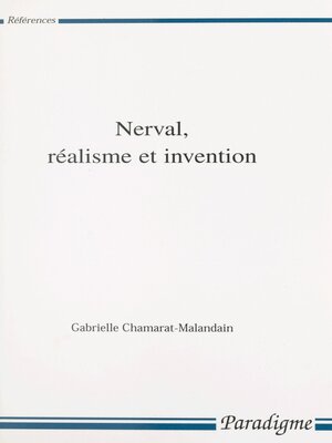 cover image of Nerval, réalisme et invention